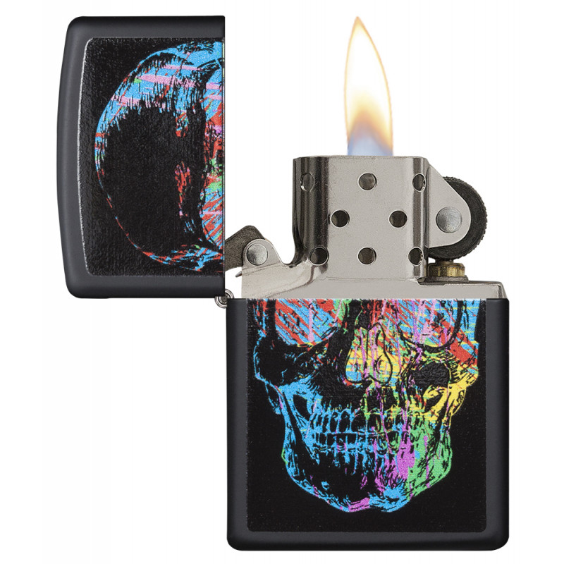 Zippo XRay Skull Black Matte Windproof Lighter
